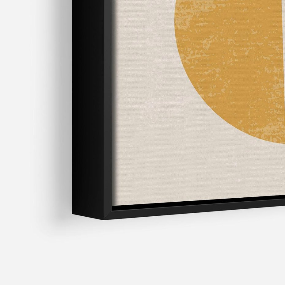 Obraz w ramie 50x50 - Kształty Nowych Granic - nowoczesna sztuka, minimalizm - rama czarna