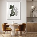Plakat bez ramy 21x30 - Grono Abstrakcji - minimalistyczny plakat, winogrona