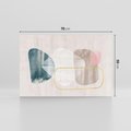 Obraz na płótnie 70x50 - Minimalistyczne Plamy Farby - pastelowe geometryczne plamy, akwarela