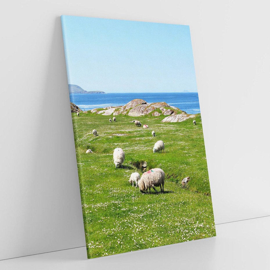 Obraz na płótnie 80x120 - Górskie Owce - góry, owce