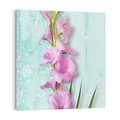 Obraz na płótnie 50x50 - Piękno w delikatności - kwiaty, różowe