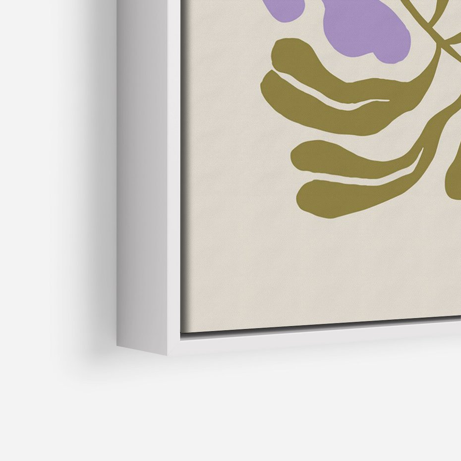 Obraz w ramie 80x120 - Bezgraniczne Impresje - kwiaty, abstrakcja - rama biała