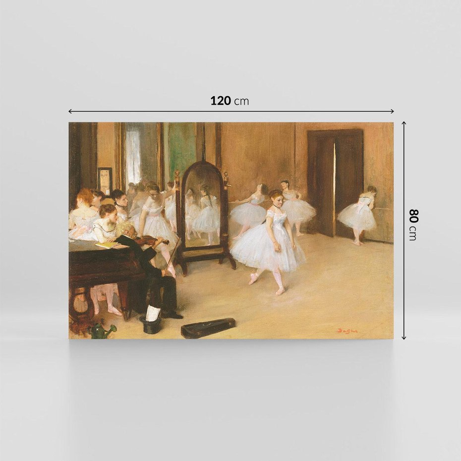 Obraz na płótnie 120x80 - The Dancing Class (1870), Edgar Degas - Reprodukcja - reprodukcja, obraz na płótnie