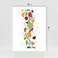 Plakat bez ramy 30x40 - Kulinarne Inspiracje - owoce, woda