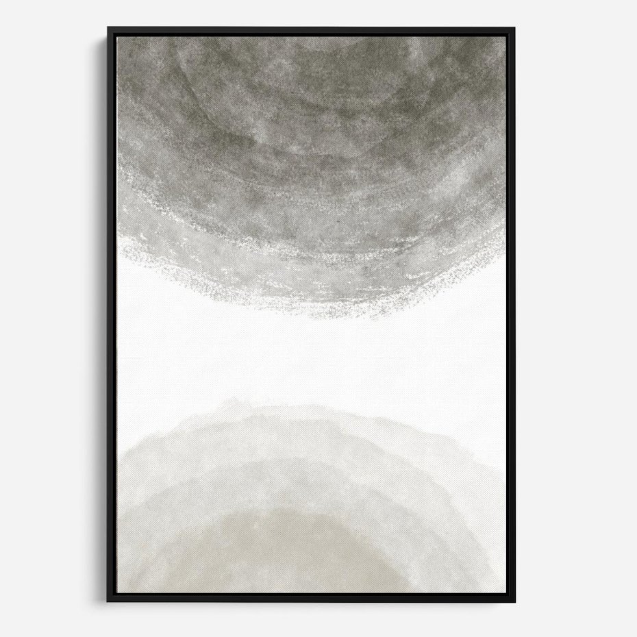 Obraz w ramie 70x100 - Impresje Energii - rozmyte cienie, abstrakcja - rama czarna