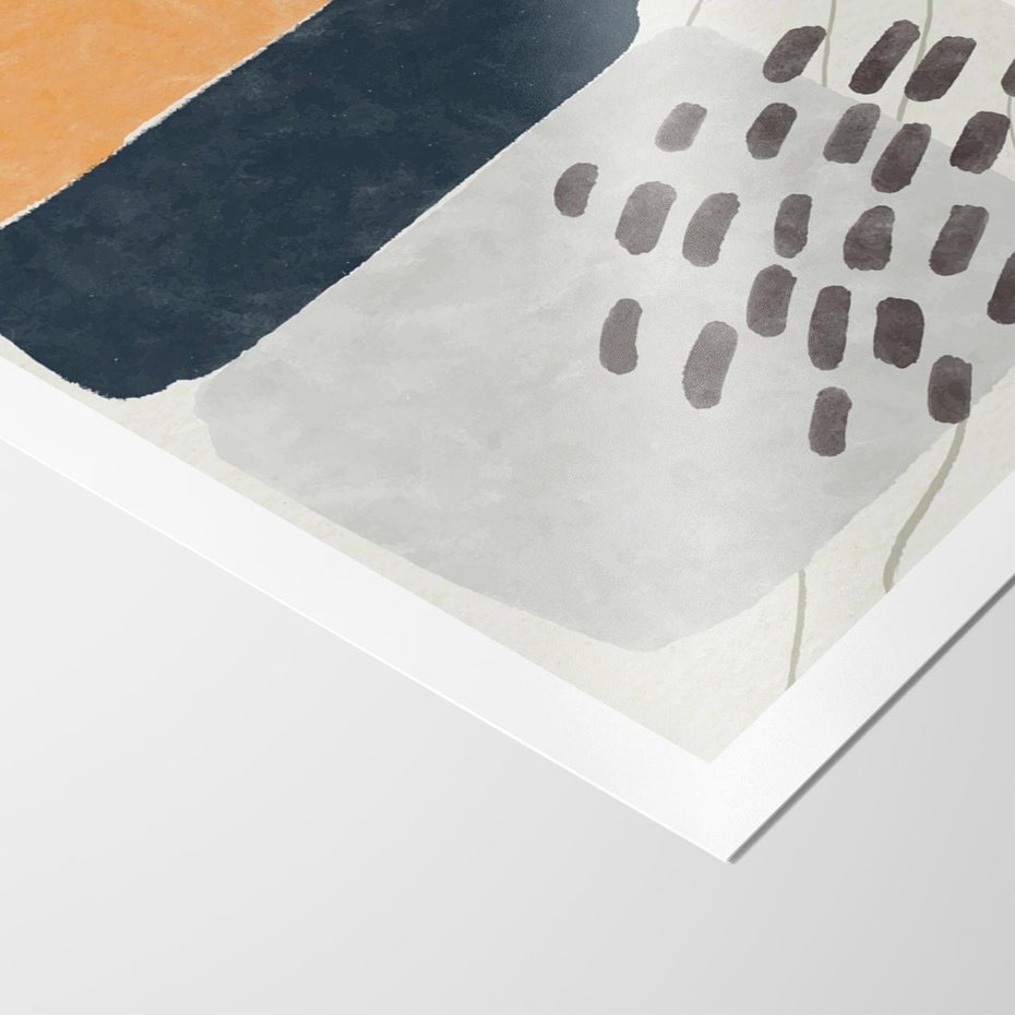 Plakat bez ramy 40x50 - Impulsy Podróżnych Marzeń - geometryczne elementy, stonowane kolory