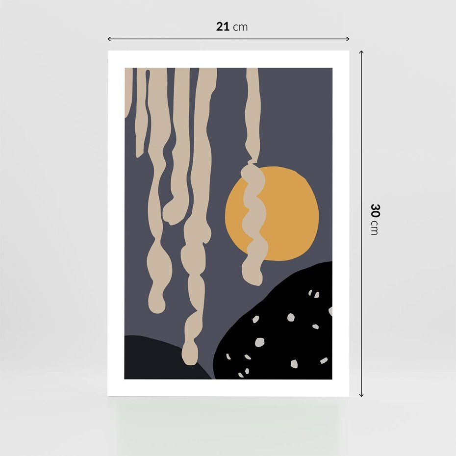 Plakat bez ramy 21x30 - Intrygujący Mrok - ciemny, mroczny plakat