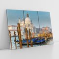 Obraz na płótnie 120x80 - Urok Wenecji - fotografia, przystań w Wenecji