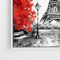 Obraz w ramie 50x50 - Paryż Wieża - Paryż, Wieża - rama biała
