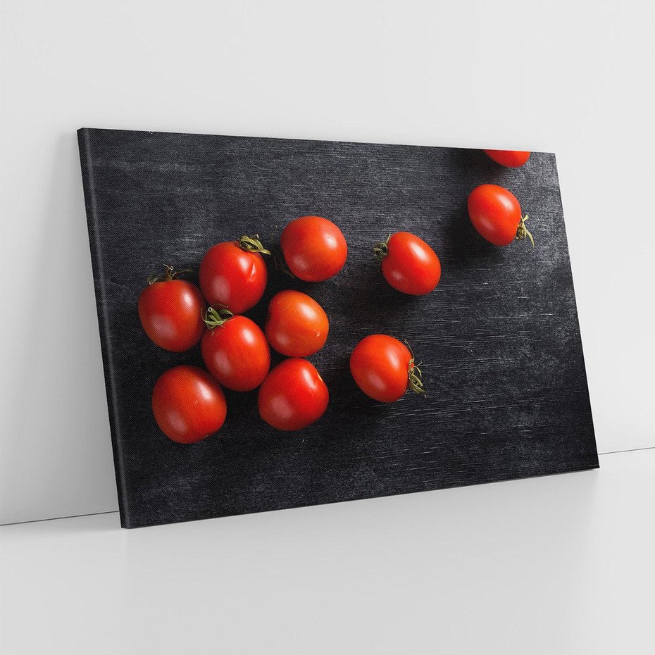 Obraz na płótnie 70x50 - Świeżość Smaku - pomidory, kuchnia