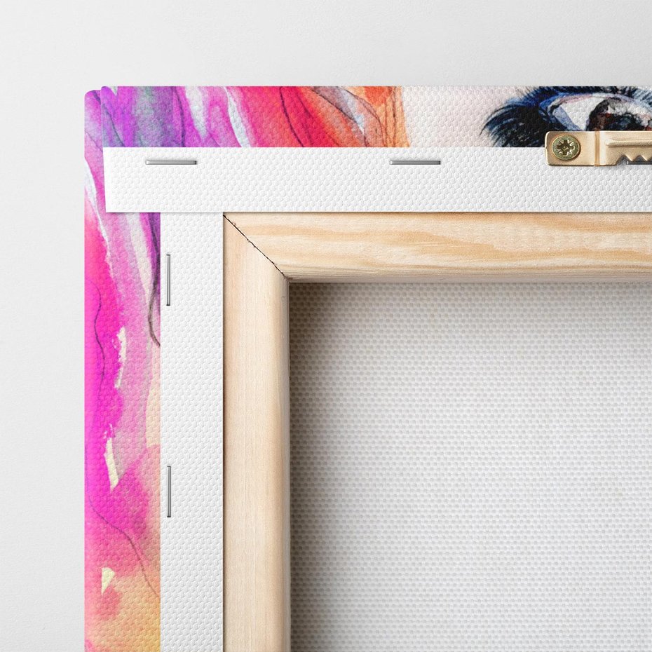 Obraz na płótnie 70x50 - Kobieta Twarz Abstrakcja - kobieta, twarz