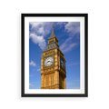 Plakat w ramie 40x50 - Czasowy Symbol - zegar, Big Ben - rama czarna