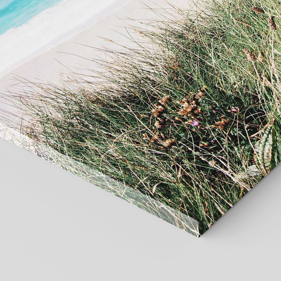 Obraz na płótnie 140x70 - Harmonia Natury - widok z wydm, wydmy porośnięte trawami