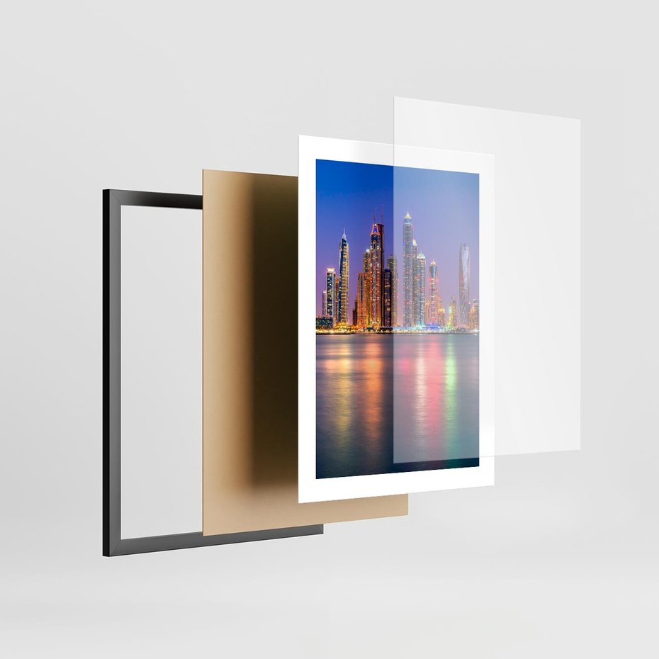 Plakat w ramie 30x40 - Nowy Jork: pulsujące miasto - Nowy Jork, miasto - rama czarna