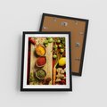 Plakat w ramie 40x50 - Smakowy Zmysł - przyprawy, kuchnia - rama czarna