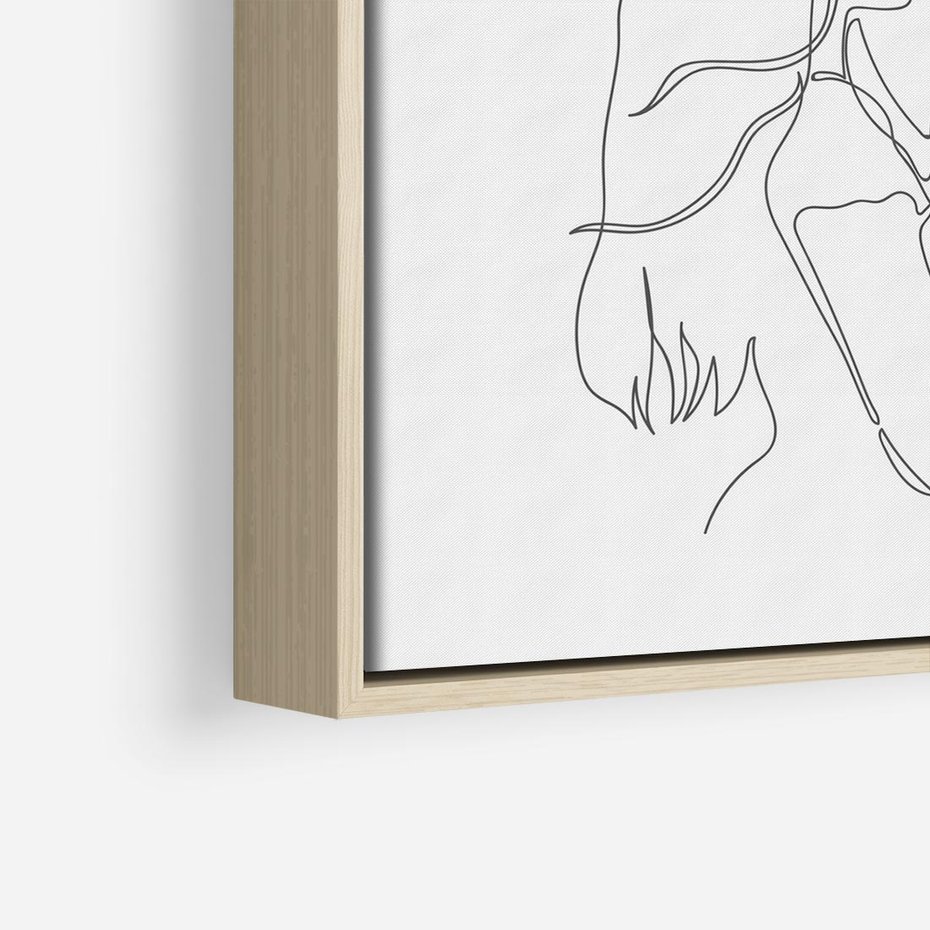 Obraz w ramie 80x80 - Bezgraniczne Przenikanie - para zakochanych, kobieta i mężczyzna - rama drewno