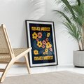 Plakat bez ramy 30x40 - Impulsy Rozkwitu - plakat, granatowe tło