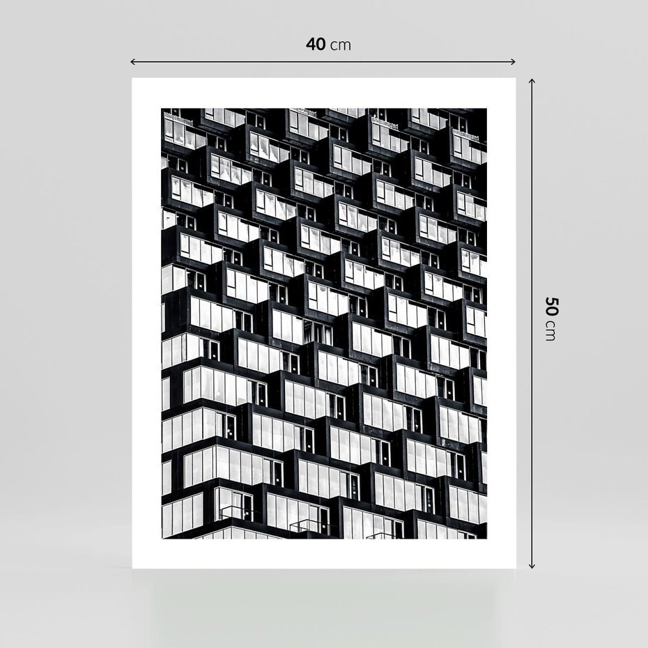 Plakat bez ramy 40x50 - Elegancja Wysokości - architektura, wieżowiec