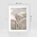Plakat w ramie 30x40 - Nowoczesne Odbicia - akwarela, obraz - rama biała