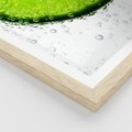 Plakat w ramie 40x50 - Świeżość i kwasowość limonki - limnka, owoce - rama drewno