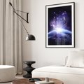 Plakat bez ramy 40x50 - Podróż w kosmiczną przestrzeń - kosmos, ziemia