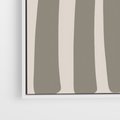 Obraz w ramie 70x100 - Beżowa Delikatność - nowoczesna sztuka, plakat modern - rama biała