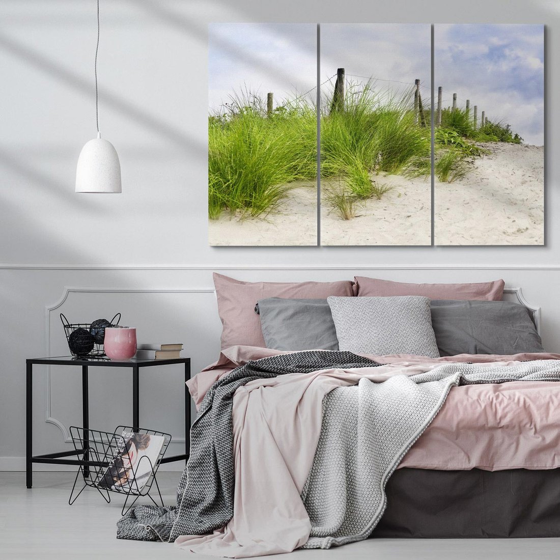 Obraz na płótnie 120x80 - Rajskie wydmy nad plażą - plaża, wydmy