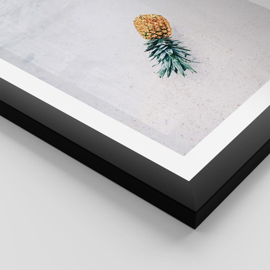 Plakat w ramie 50x70 - Smak Tropików - morze, plaża - rama czarna