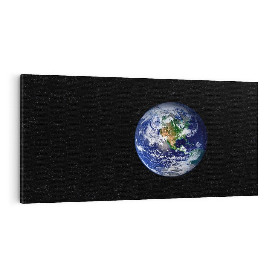 Obraz na płótnie 100x50 - Magiczne kosmiczne krajobrazy: ziemia i gwiazdy - kosmos, ziemia