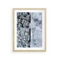 Plakat w ramie 30x40 - Ujęcie Zimowej Szosy - zima, śnieg - rama drewno