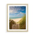 Plakat w ramie 50x70 - Spokojna plaża nad Bałtykiem - plaża, Bałtyk - rama drewno