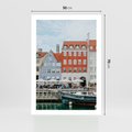 Plakat bez ramy 50x70 - Miejska Dynamika - Dania, Kopehaga