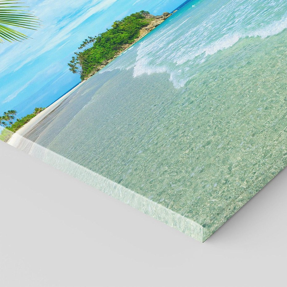 Obraz na płótnie 80x120 - Ucieczka do Raju - wyspa tropikalna, plaża