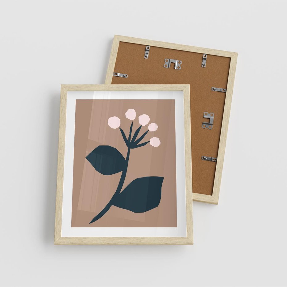 Plakat w ramie 40x50 - Rozbijające Granice - abstrakcyjny obraz, plakat - rama drewno