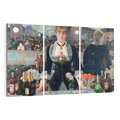 Obraz na płótnie 120x80 - "Bar w Folies-Bergère" (1882) Edouard Manet - Reprodukcja - reprodukcja, obraz na płótnie