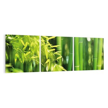 Obraz na płótnie 120x40 - Spokój bambusowego lasu SPA - bambus, drzewa