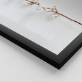 Zestaw obrazy w ramie 30x40 galeria - Białe, praca, biuro, bawełna - rama czarna