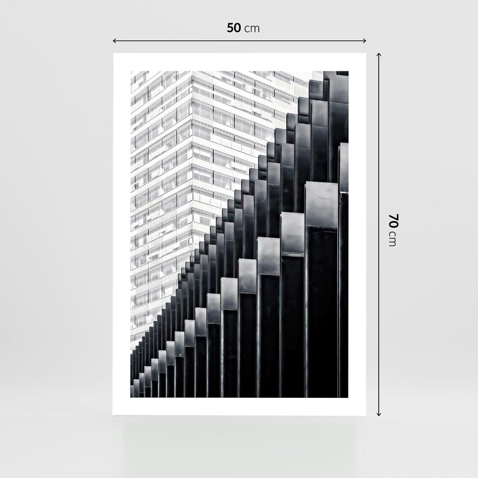 Plakat bez ramy 50x70 - Architektura Stopniowa - architektura, budynki