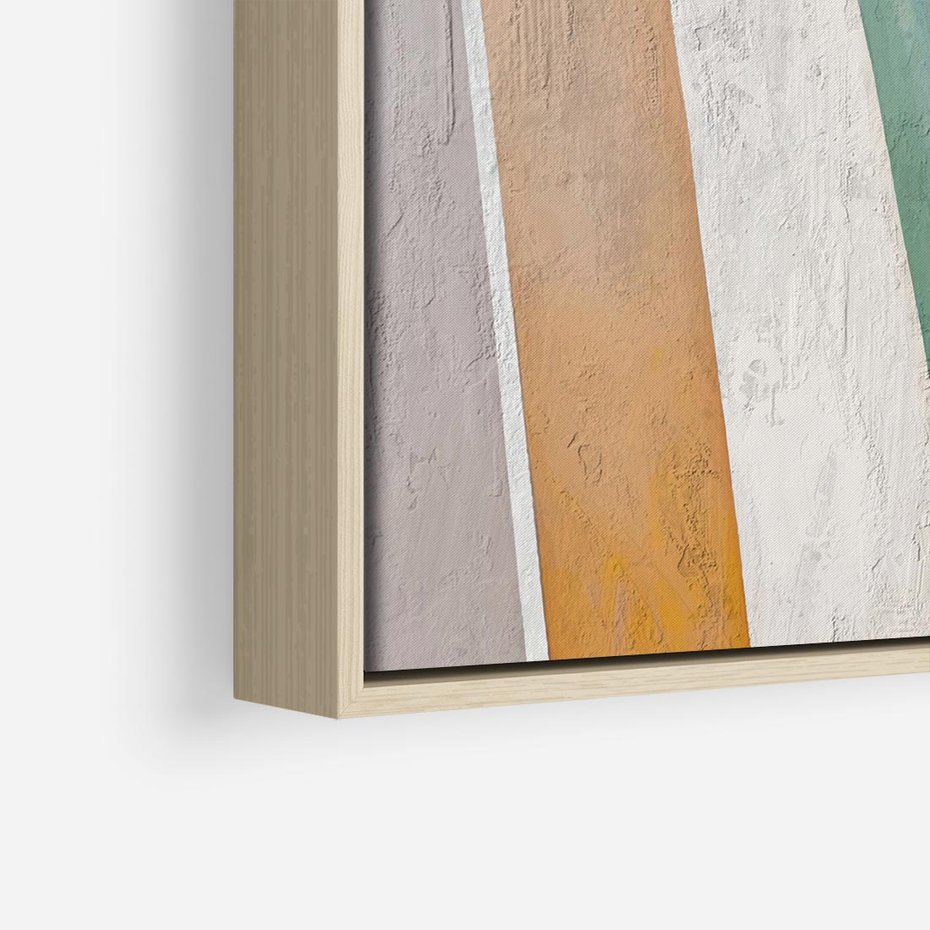 Obraz w ramie 80x80 - Księga Ukrytych Odbić - abstrakcyjne dziwne kształty, olejny obraz - rama drewno