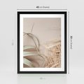 Plakat w ramie 40x50 - Boho urok suchych liści - suche, liście - rama czarna