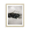 Plakat w ramie 40x50 - Zimowa Wielkość - górski krajobraz, zima w górach - rama drewno