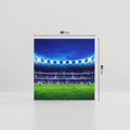 Obraz na płótnie 80x80 - Energia na stadionie - piłka, nożna