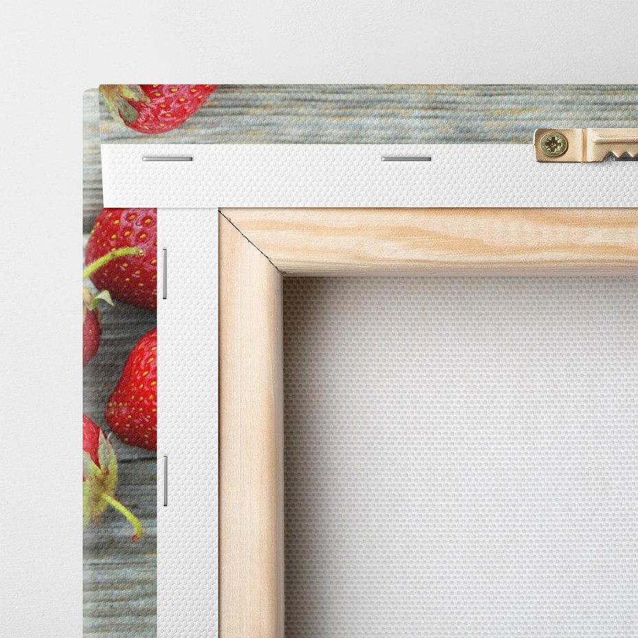 Obraz na płótnie 70x50 - smak lata - truskawki, owoce