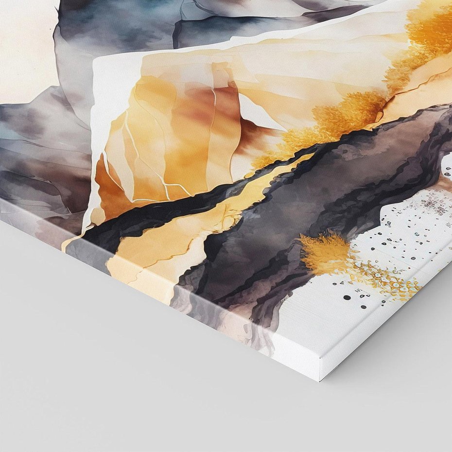 Obraz na płótnie 140x70 - Górska Grafika - góry, krajobraz