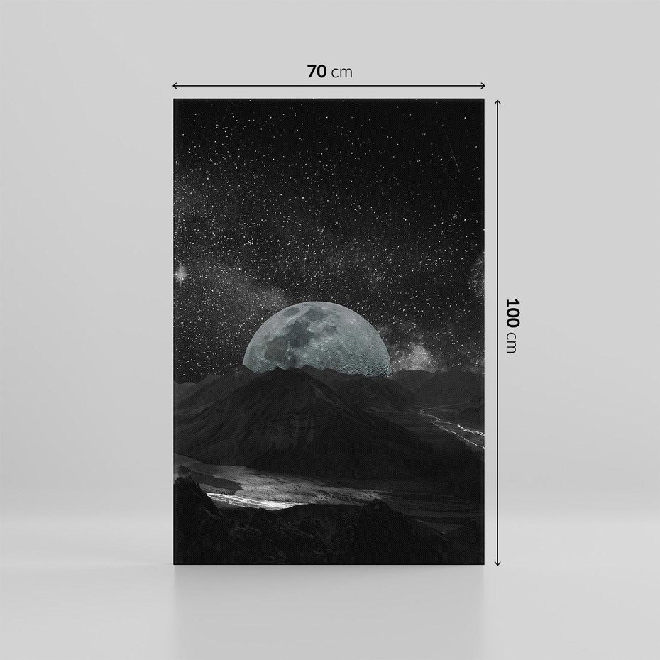 Obraz na płótnie 70x100 - Kosmiczne piękno: ziemia z lotu ptaka - kosmos, ziemia