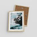 Plakat w ramie 30x40 - Siła Natury - morze, skały - rama drewno