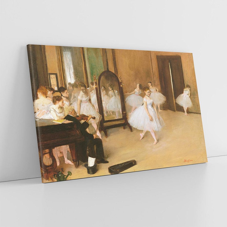 Obraz na płótnie 120x80 - The Dancing Class (1870), Edgar Degas - Reprodukcja - reprodukcja, obraz na płótnie