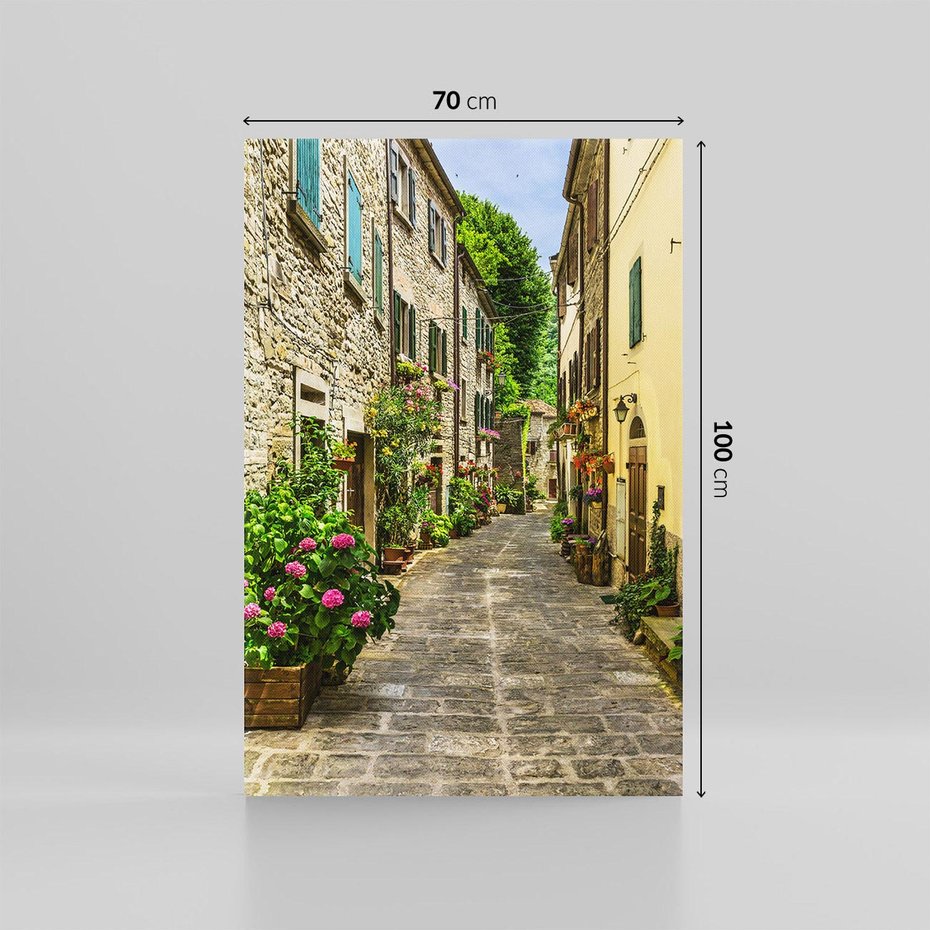 Obraz na płótnie 70x100 - Spacer po Złotej Alei - uliczka, perspektywa