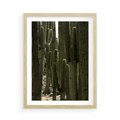 Plakat w ramie 50x70 - Wyjątkowy Klimat Boho - kaktusy, pustynia - rama drewno