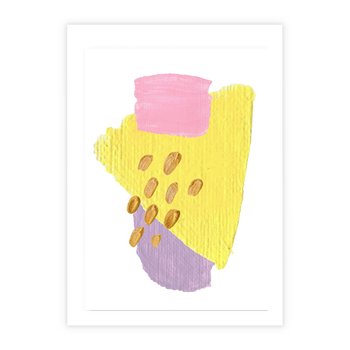 Plakat bez ramy 50x70 - Refleksje Akwarelowych Widoków - akwarela, minimalizm